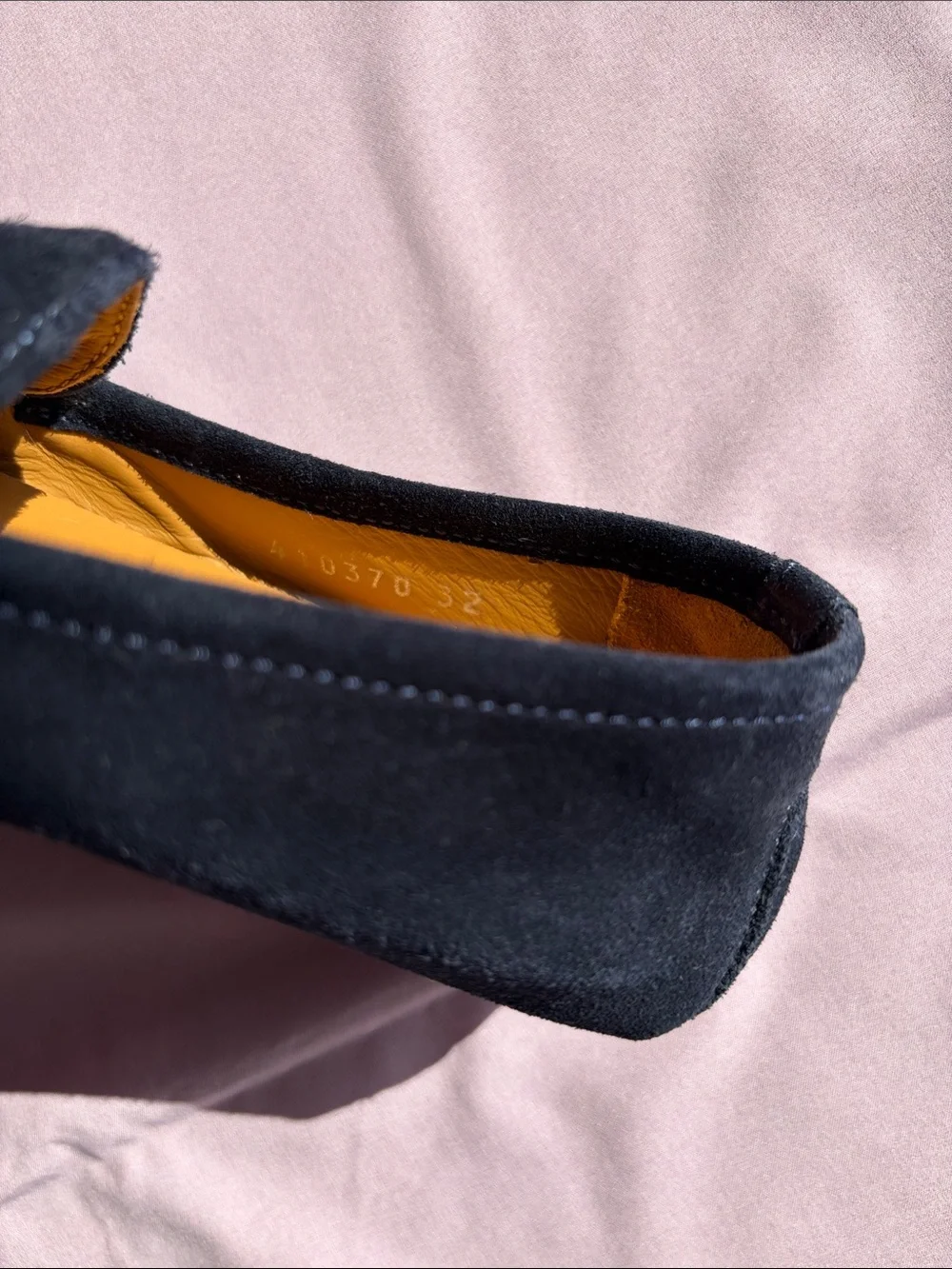 Gucci Black Suede Horsebit Driving Loafers